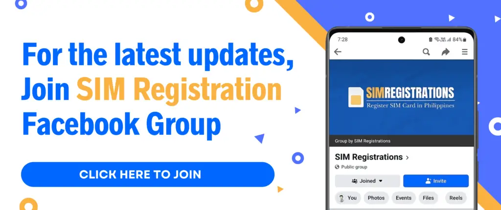 SIM Registration Facebook Group