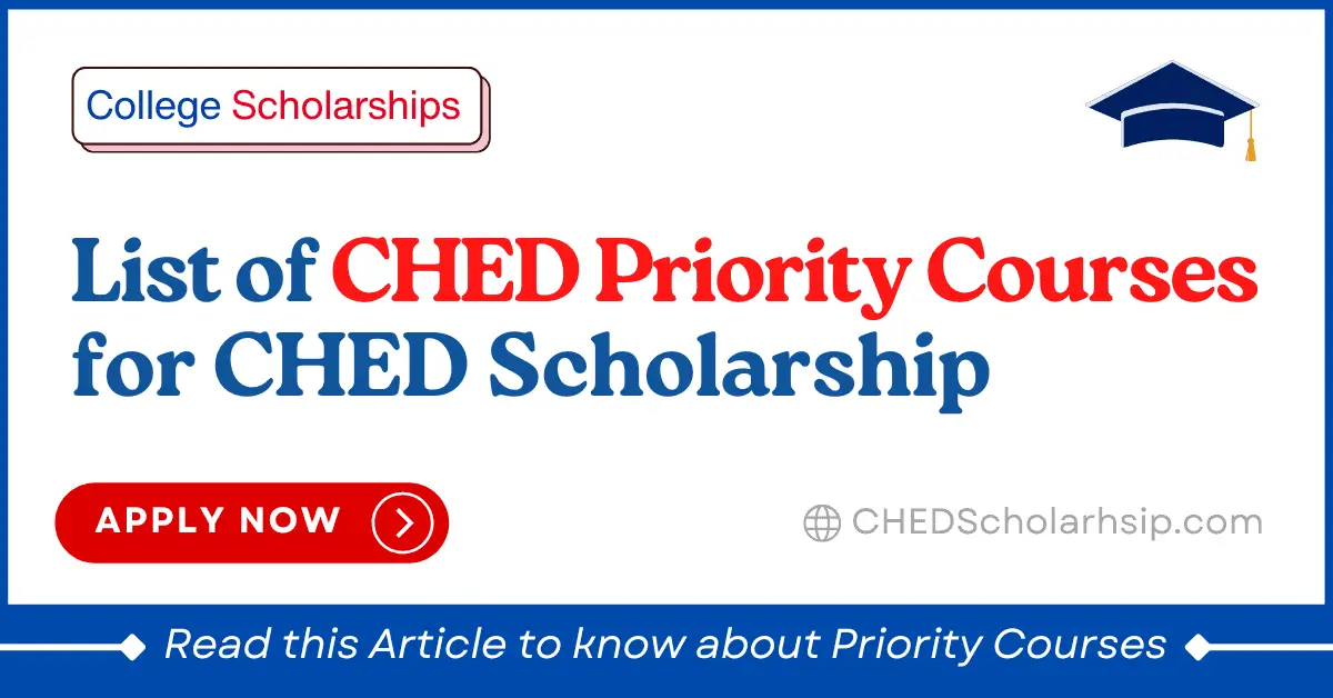 CHED Priority Courses List