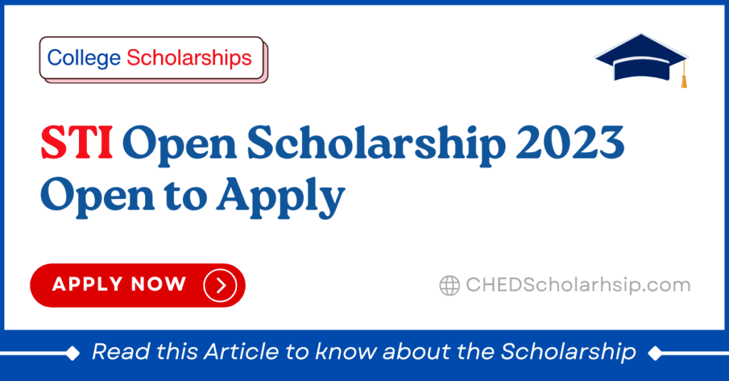 STI Open Scholarship 2023