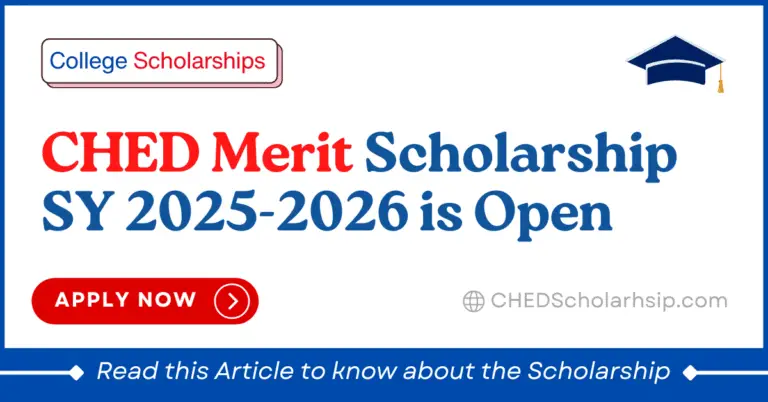 CHED Merit Scholarship 2025-2026 Online Application