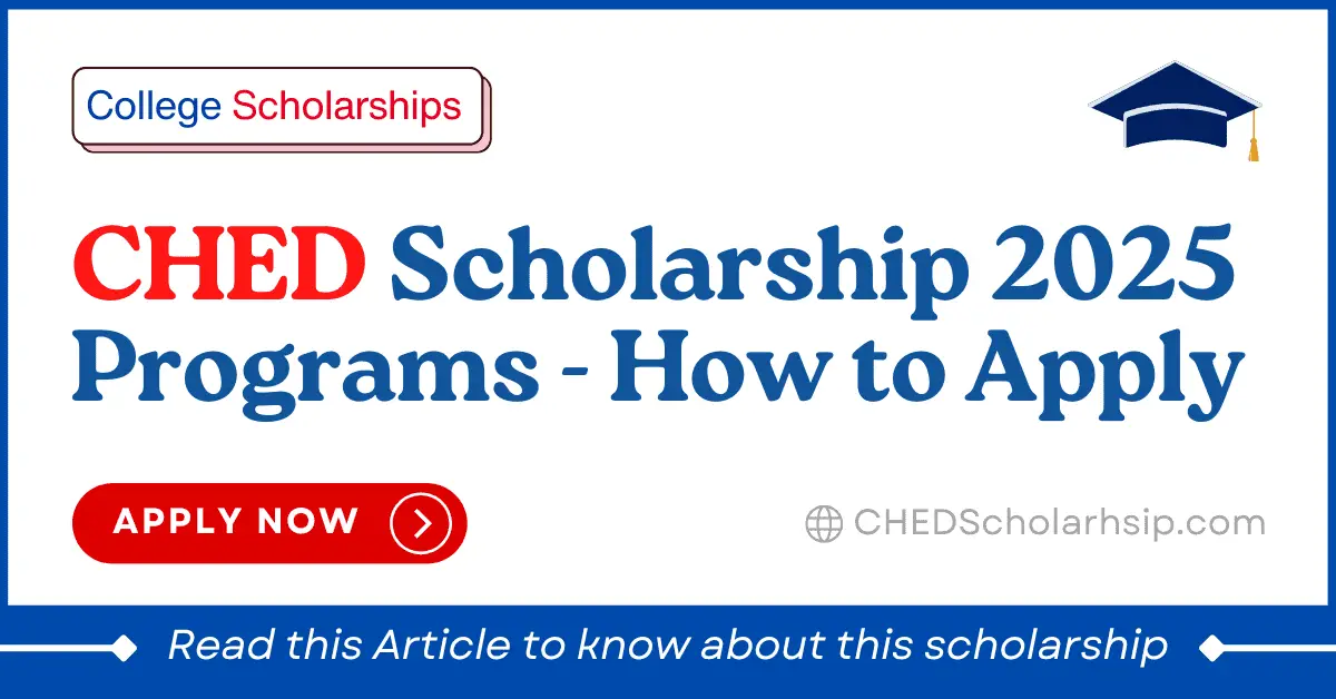 CHED Scholarship 2025-2026 Online Application